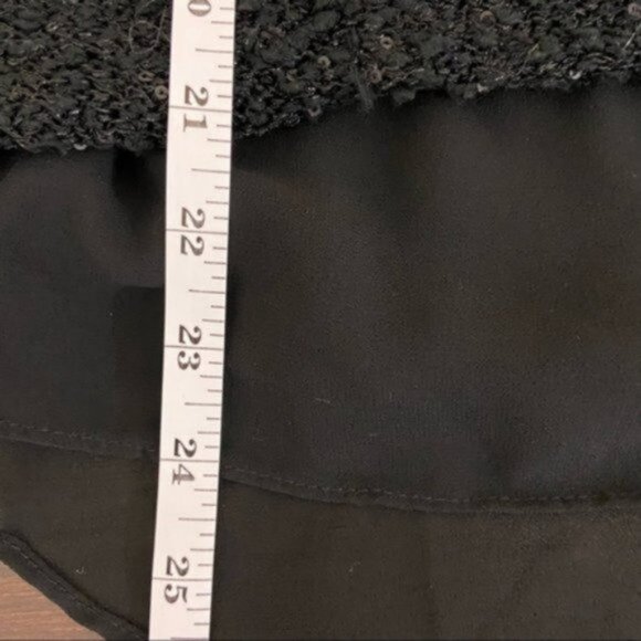 Zara Knit Women’s Two Layer Sequin Crew Neck Sweater Size Medium. - Picture 9 of 11